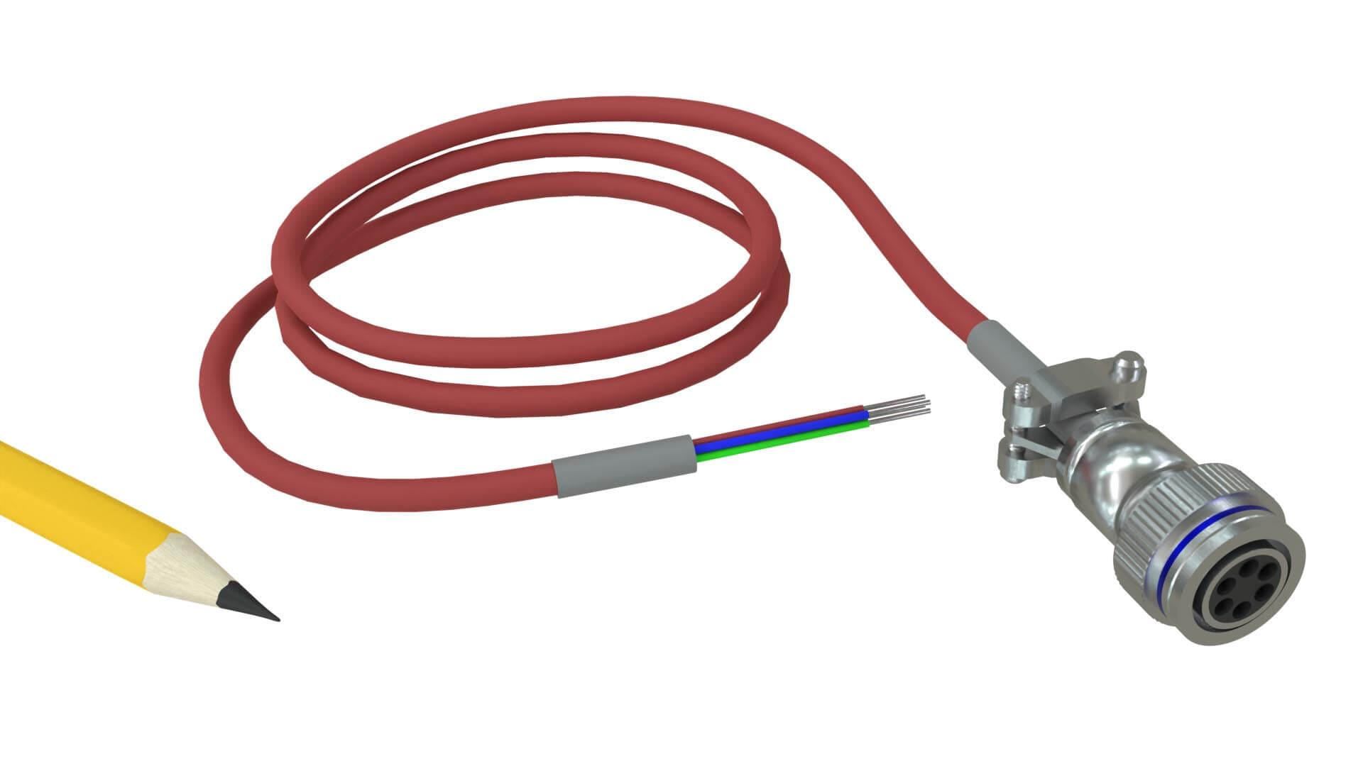 LVDT Position Sensor PT06 Cable Assembly High Temperature Rated